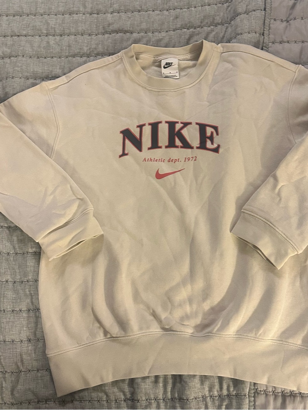 Nike Kids Cream Crewneck Sweatshirt